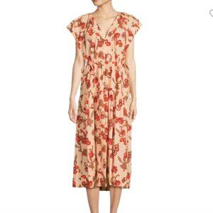 A.L.C. August Print Midi Dress